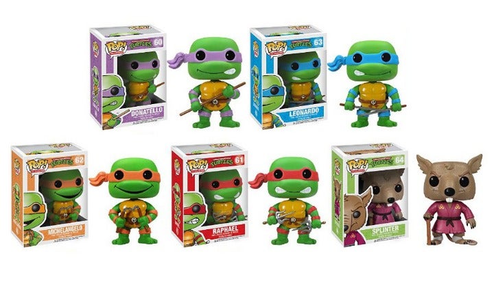 Funko Pop! Original TMNT 60 61 62 63 64 Set of 5 Vaulted NIB RARE HTF