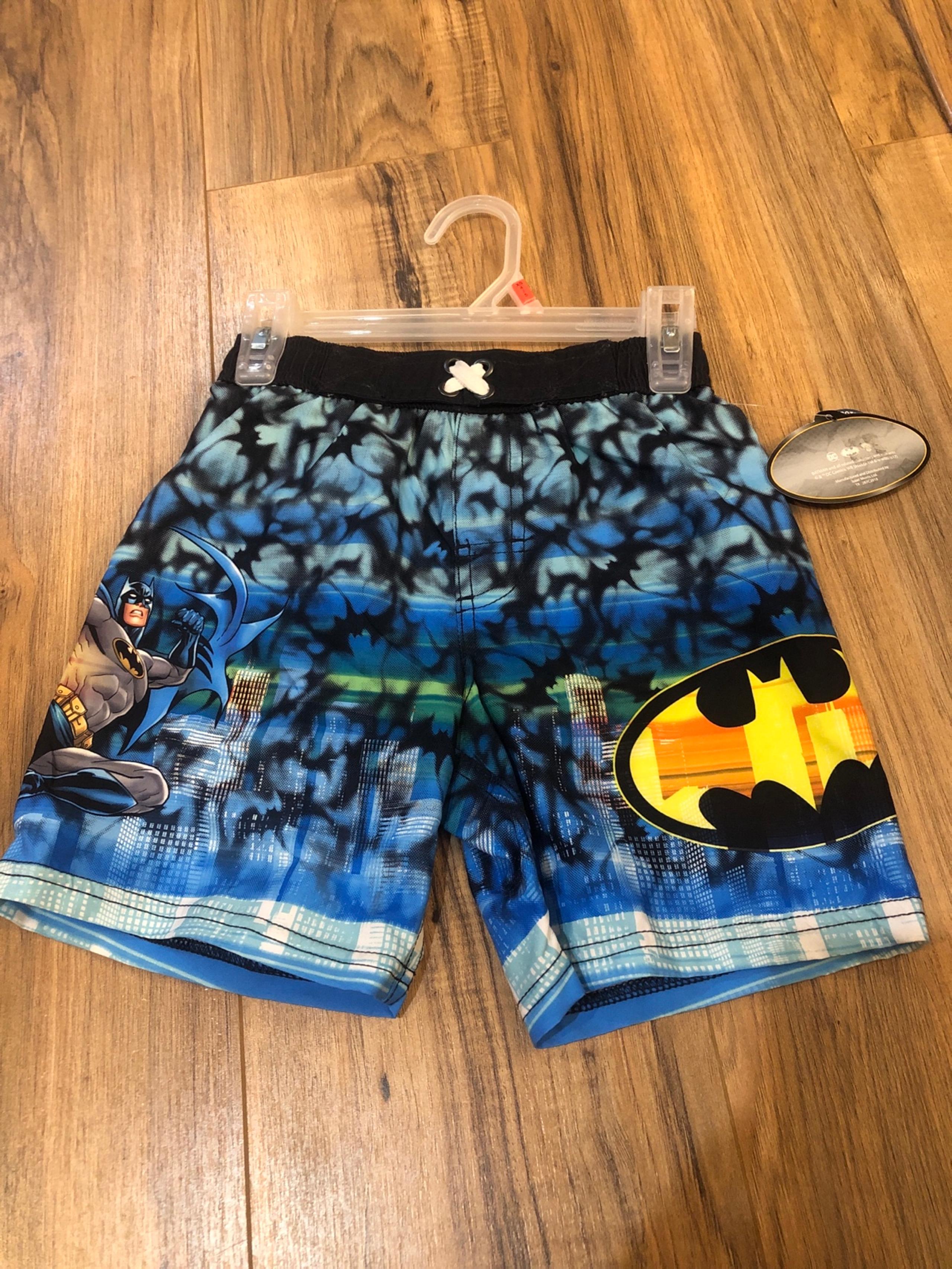 Batman  Boys Swim Trunks Size 4-5