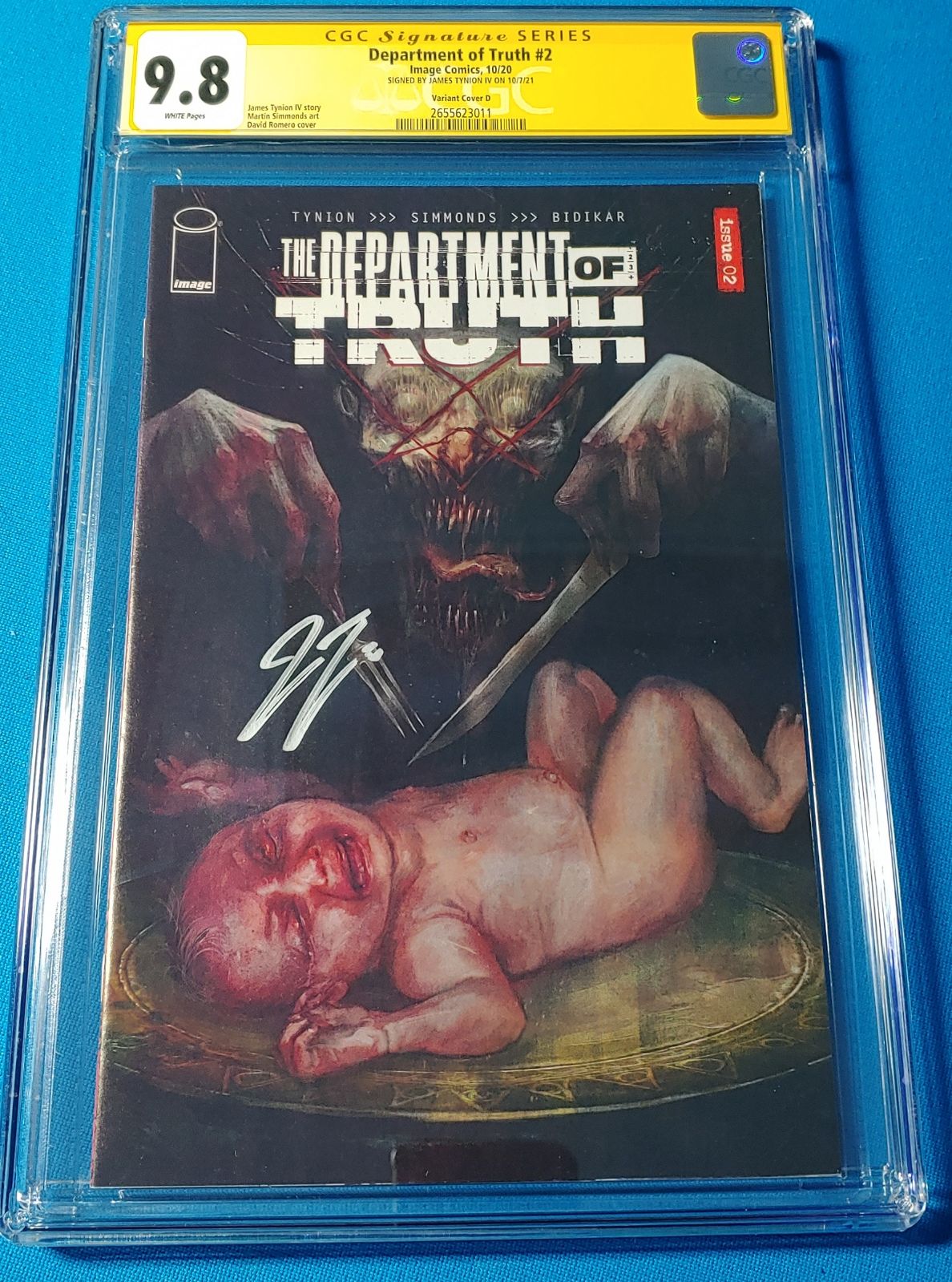 Department of Truth 2 1:25 Variant 9.8 CGC SS James Tynion IV