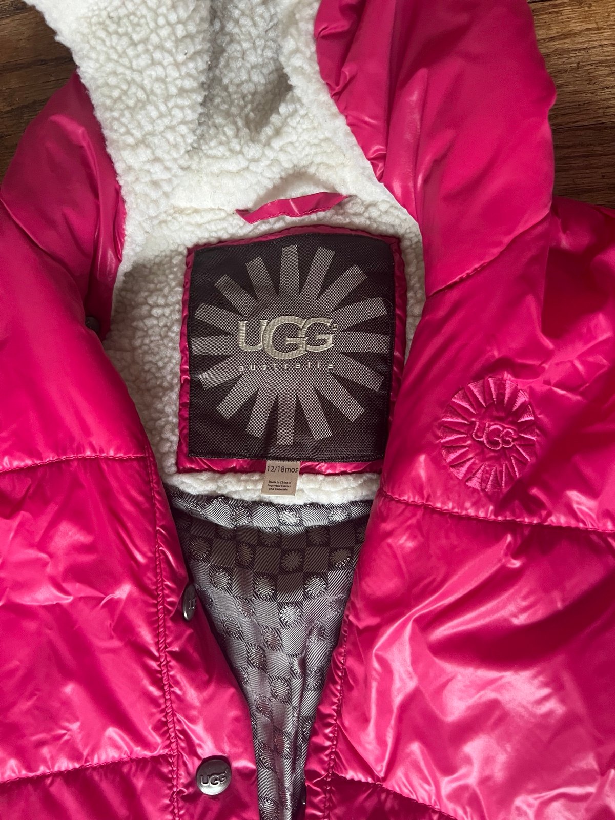 UGG Baby Pink Snowsuit Tohono Bunting