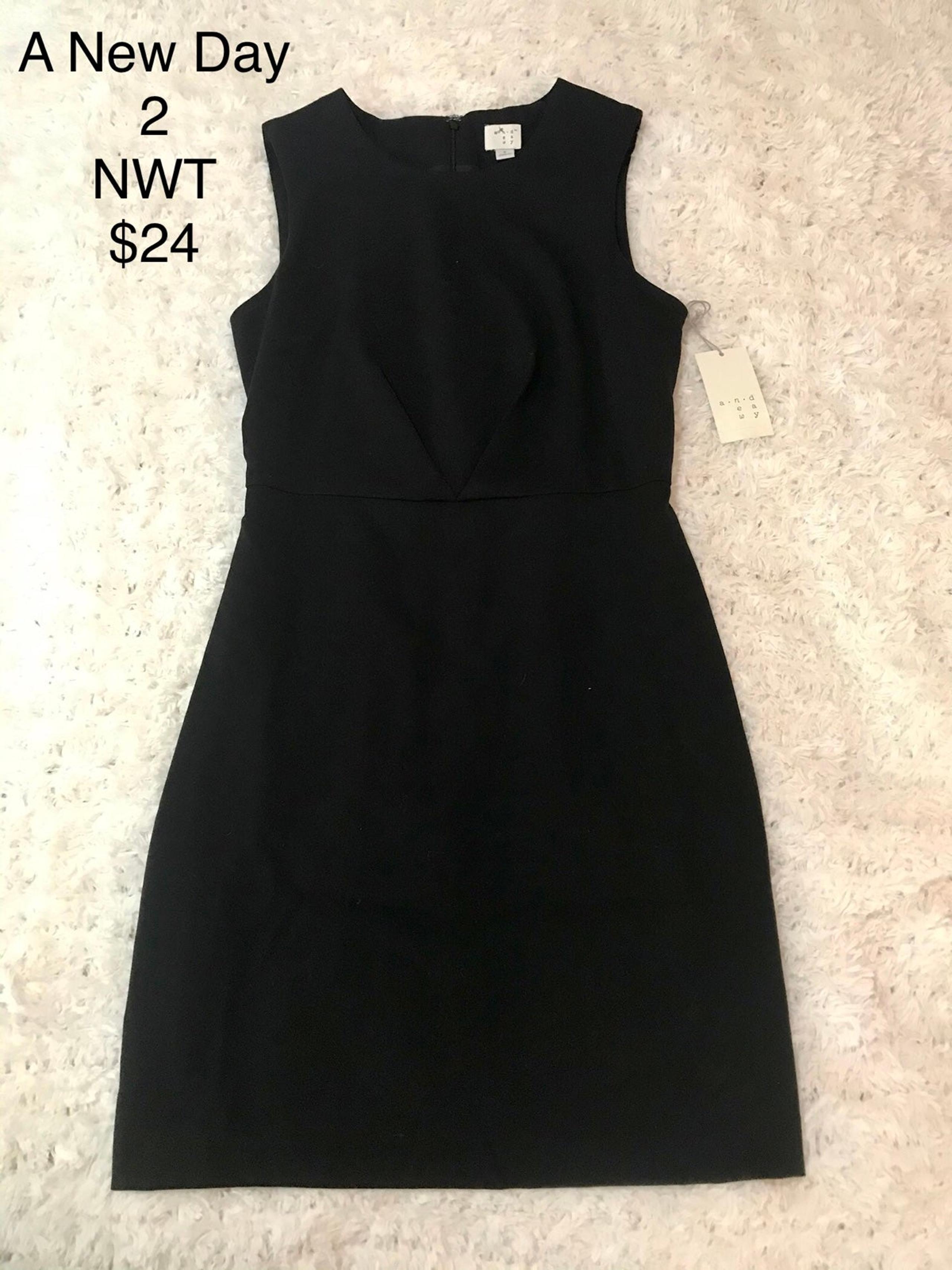 Sz 2 XS Womens A New Day Dress - Little Black dress Work Business Professional