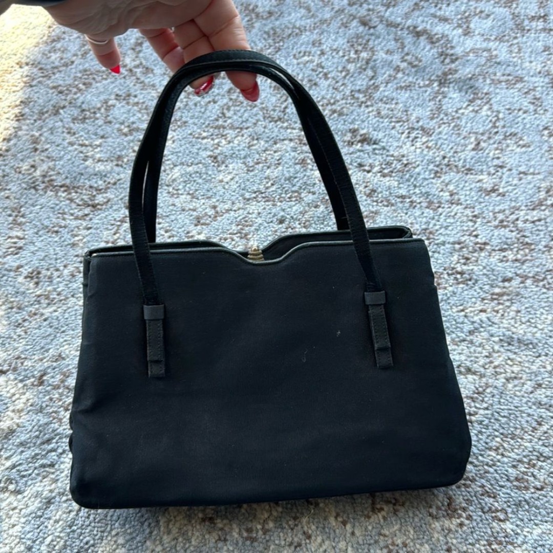 Lester Bags Vintage Handbag Black