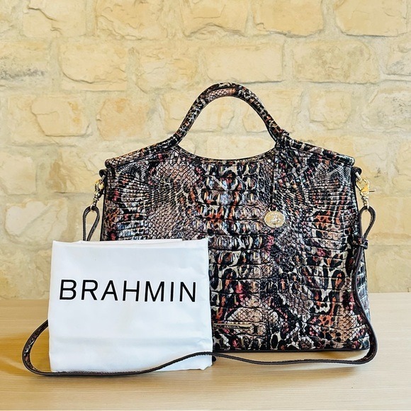 Brahmin Elaine Charisma leather Melbourne handbag satchel NWT Authentic