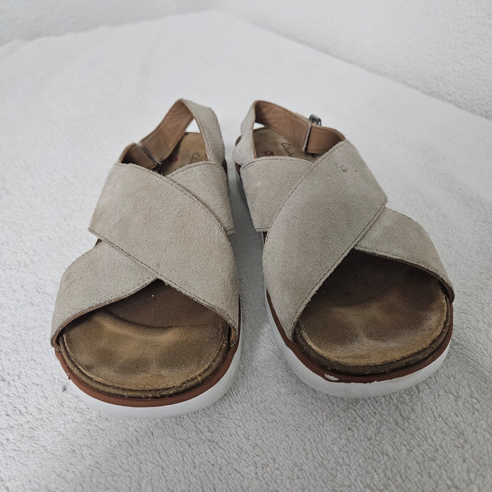 Clarks satin sales