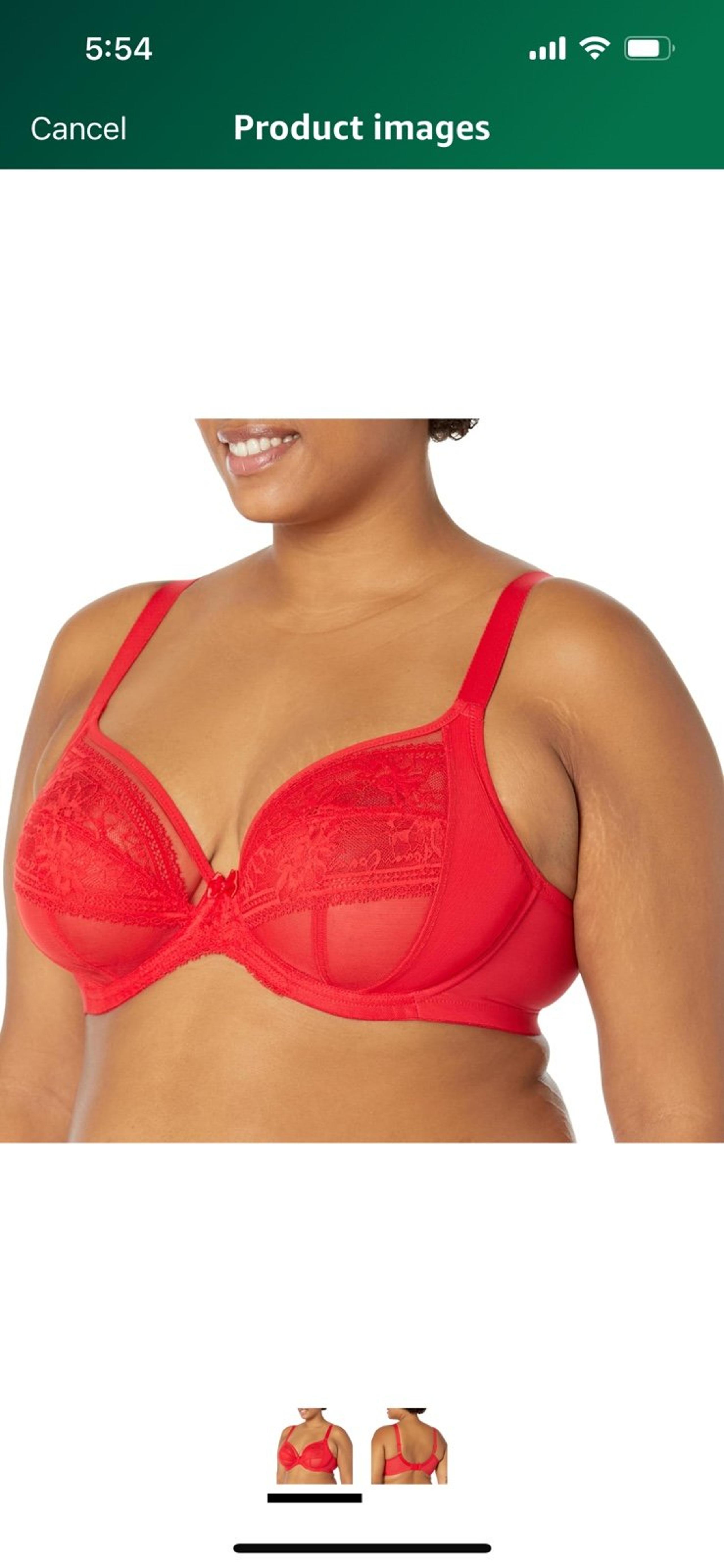 NWT Elomi Women's Plus Kendra Underwire Plunge Bra