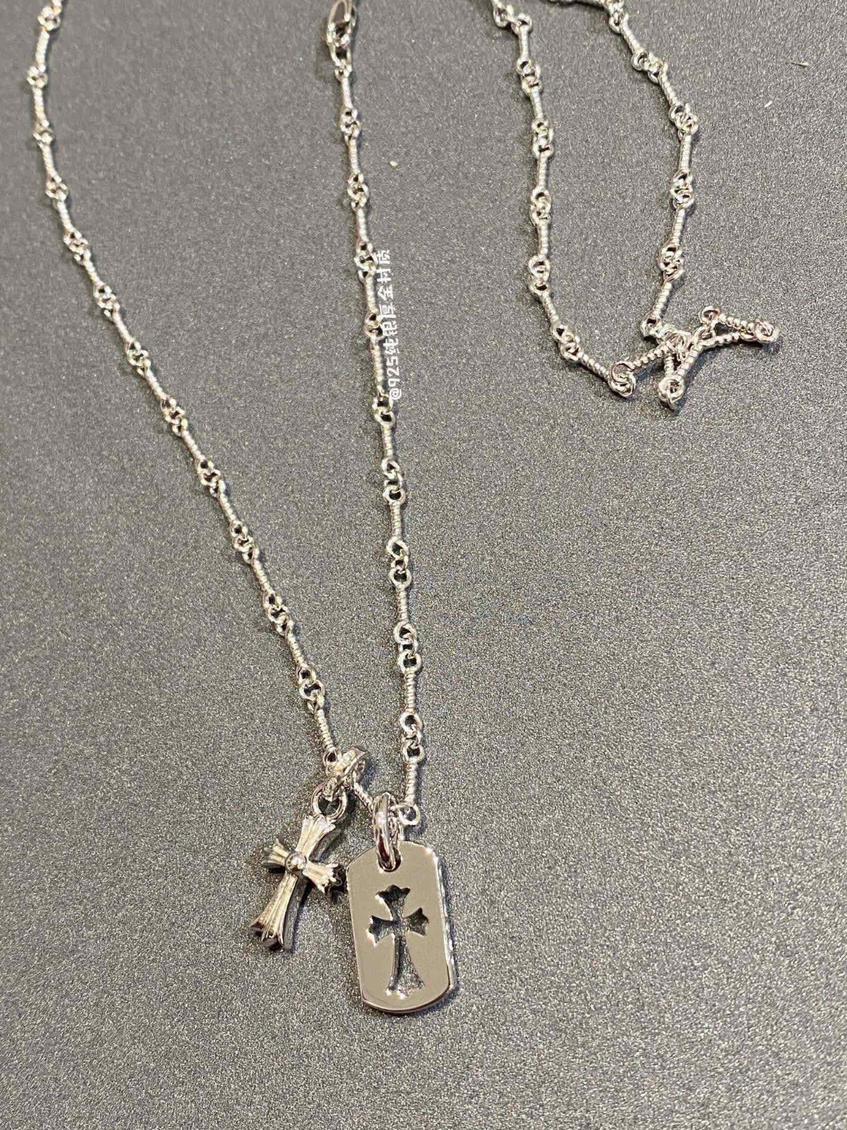 silver chain snowflake necklace