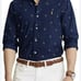 125 Polo Ralph Lauren Mens Classic-Fit Print Nautical Oxford Shirt