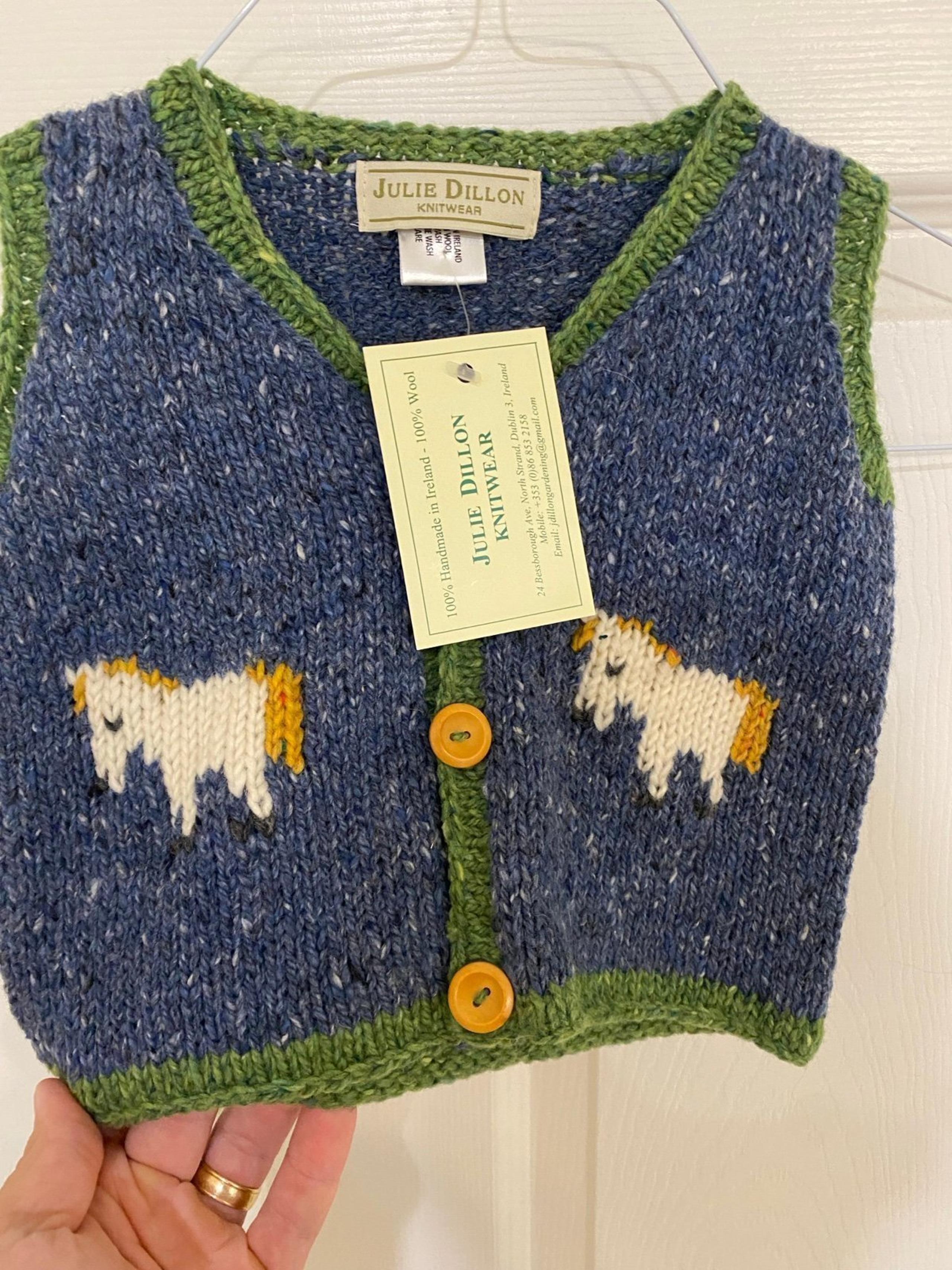 Handmade Irish Wool Cardigan - 3t