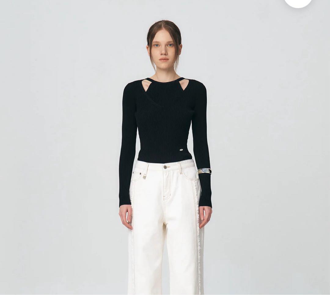 Halter Layering Tencel Sweater