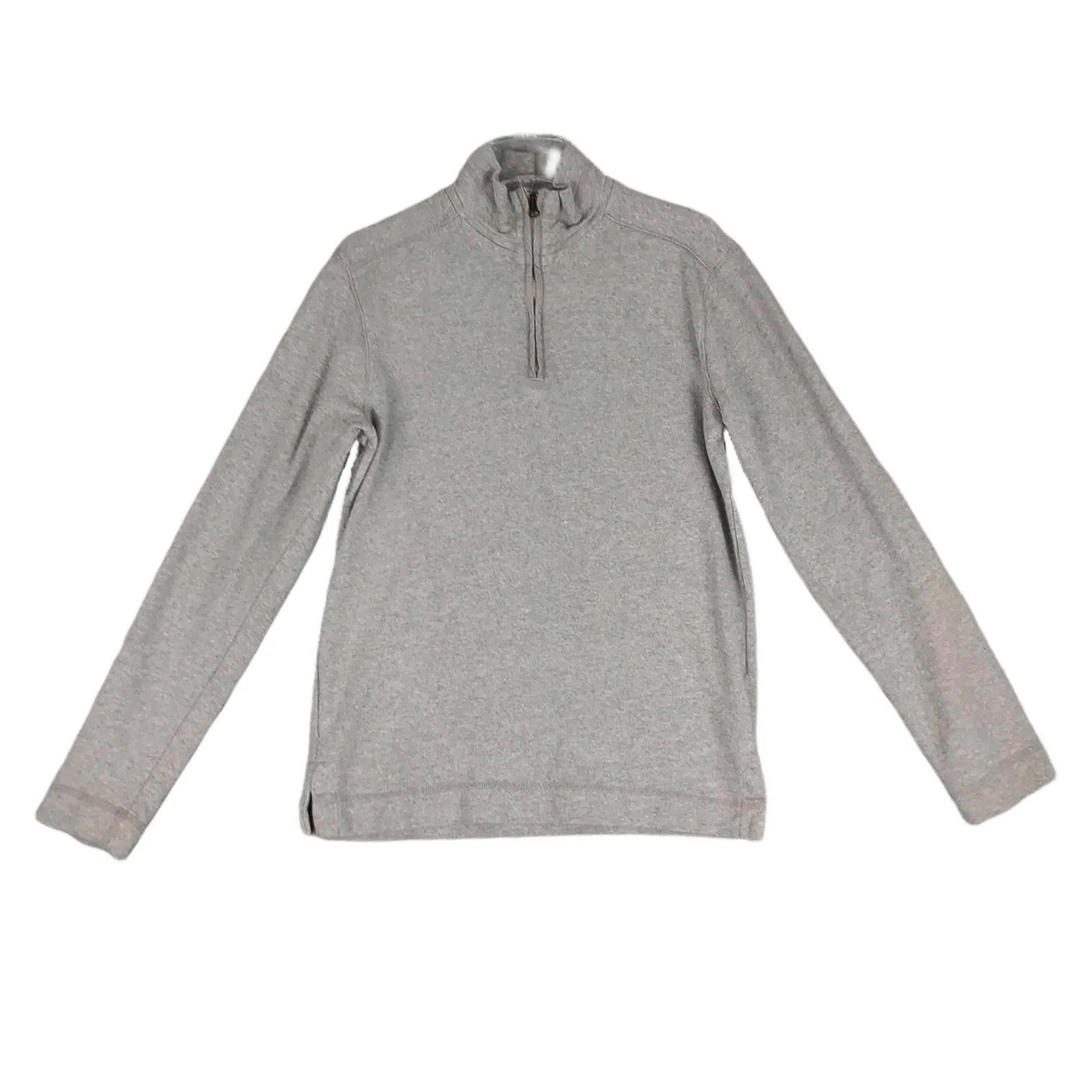 American Eagle Outfitters Men's S 1/4 Zip Gray Pullover Sweatshirt Sweater AEO