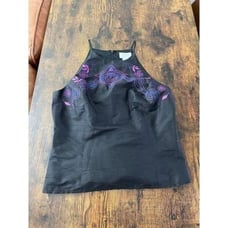 Ann Taylor Loft 90’s Embroidered Floral blouse NWT