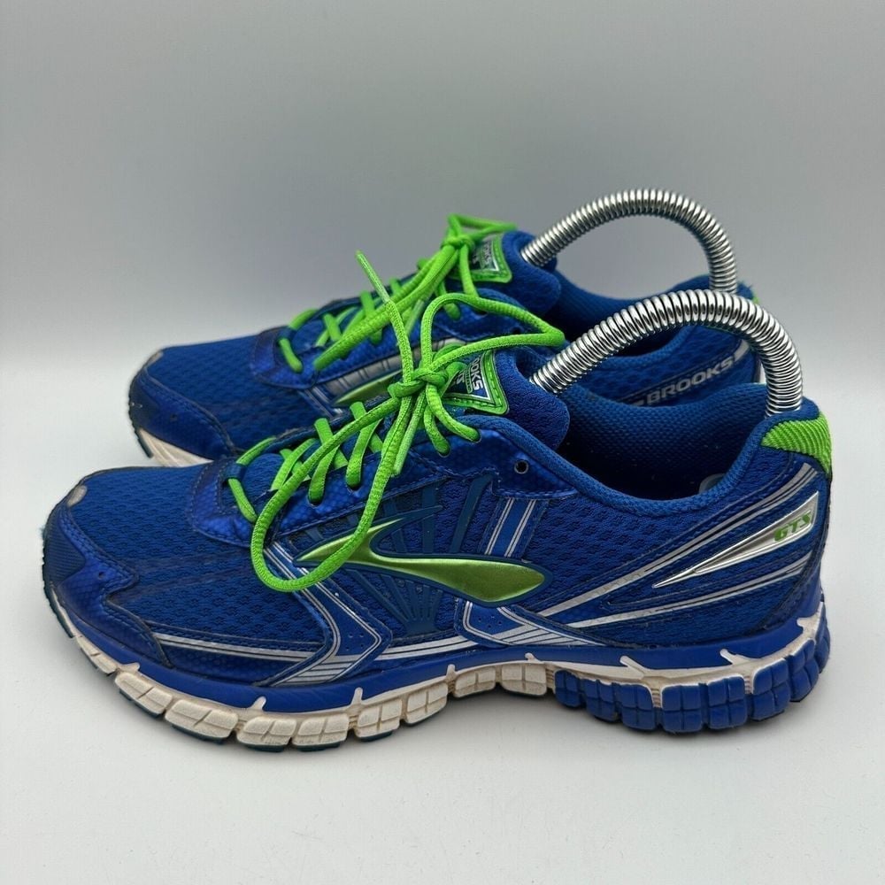 Brooks Adrenaline GTS 14 Blue Green Running Shoes Mens Sz 6 1300121D345