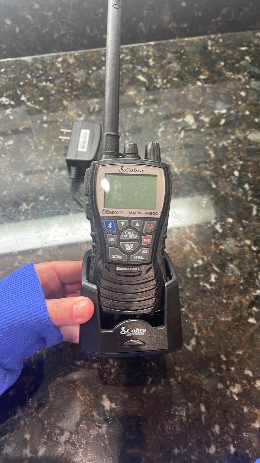 Cobra Marine HH500 radio with Bluetooth