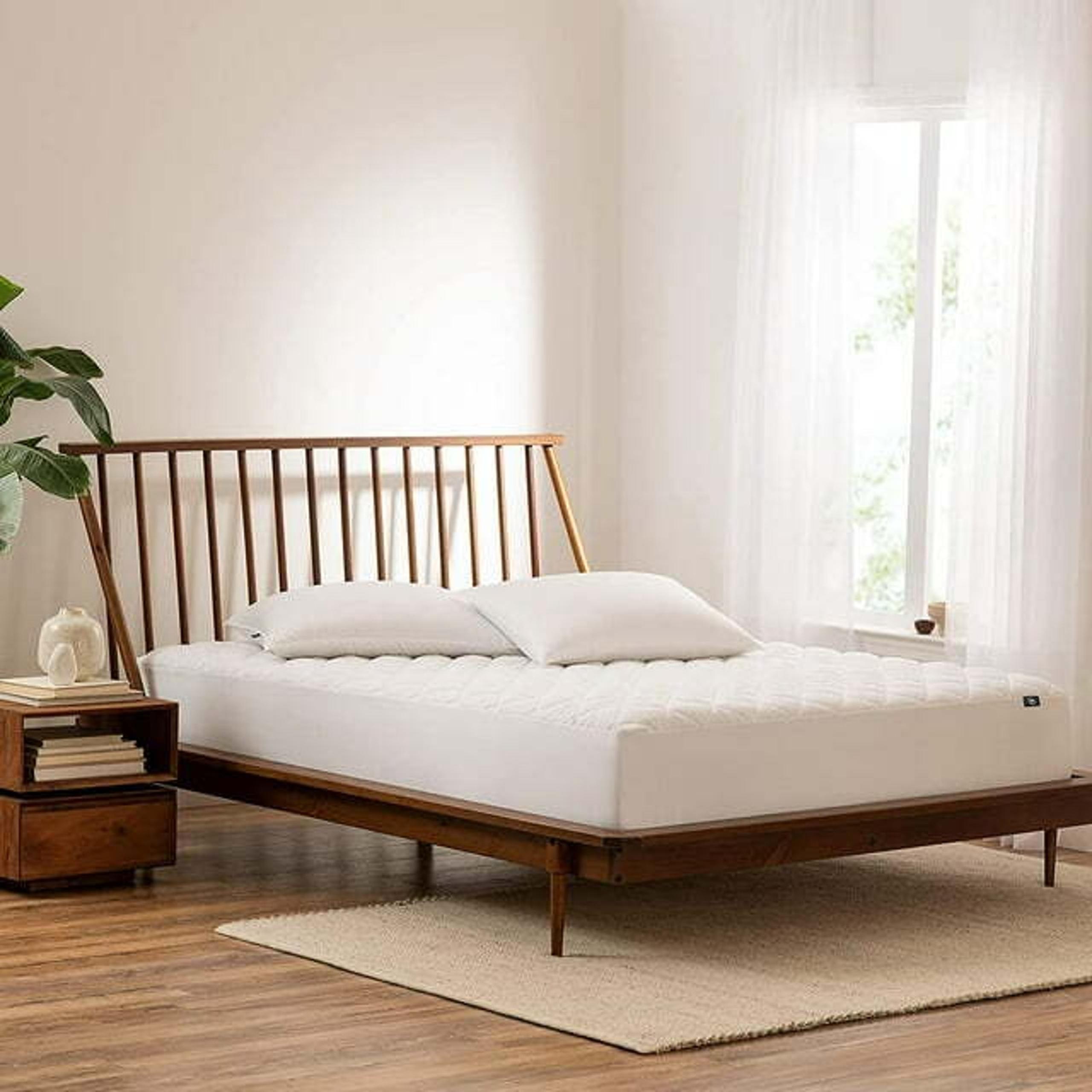 SERTA Power Clean Triple Action Quilted Soft Waterproof Mattress Pad Full Size