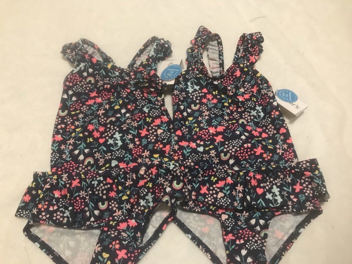 NWt carters twins swim suits 2 pc 9 Mos