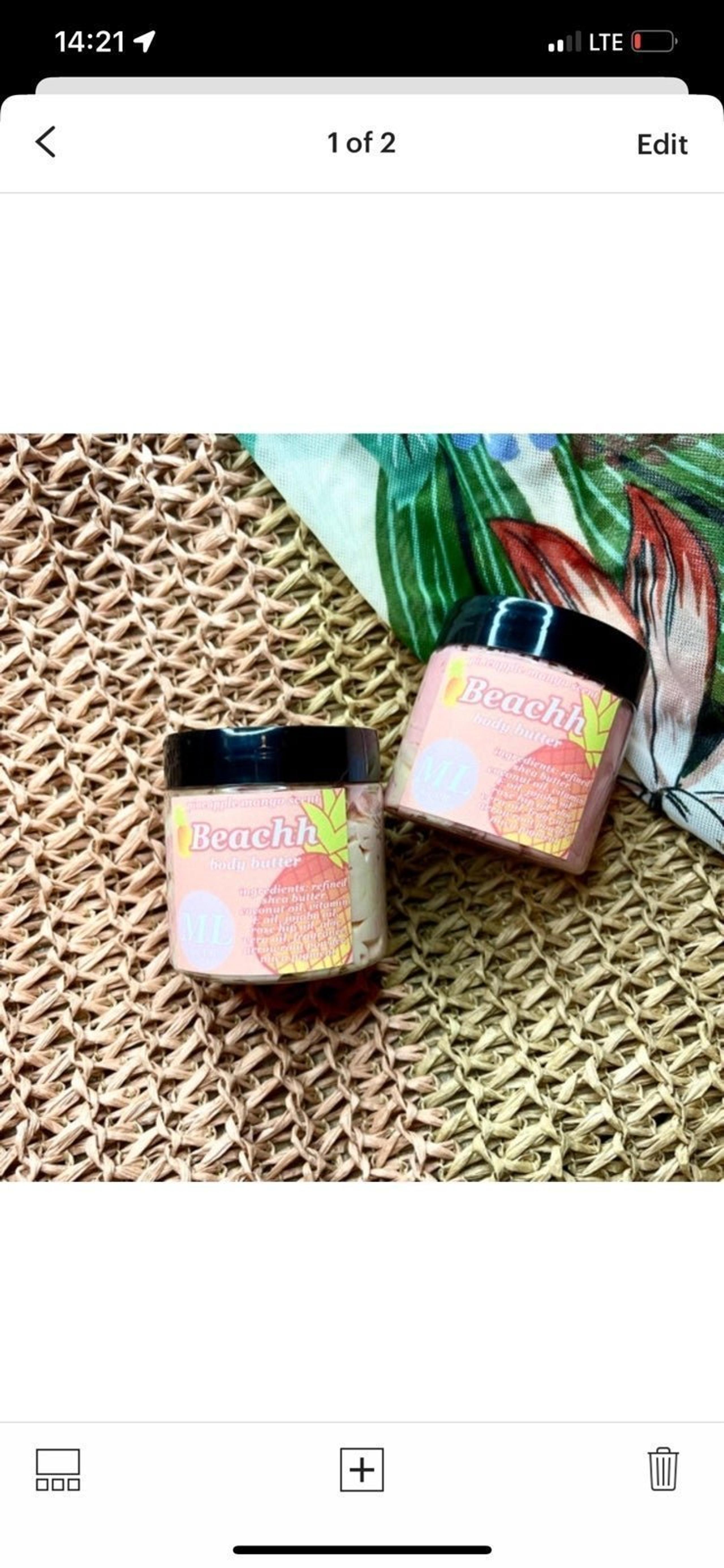 Whipped Body Butter Cream 10 oz