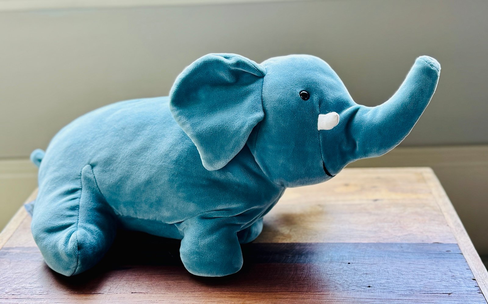 Jellycat Mellow Mallow Elly Large London Soft Plush Toy Blue Elephant 17”