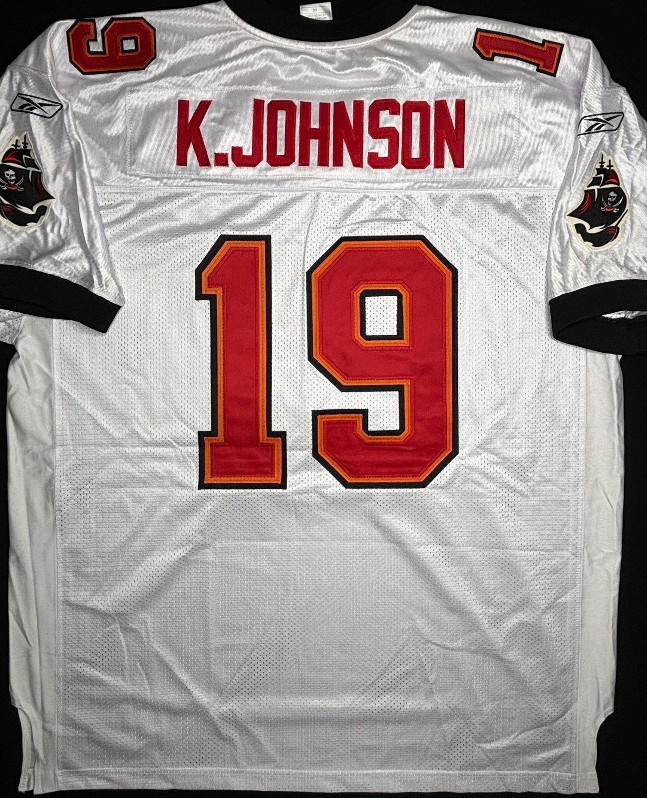 Authentic Reebok Keyshawn Johnson #19 Tampa Bay Bucaneers Jersey Size 56