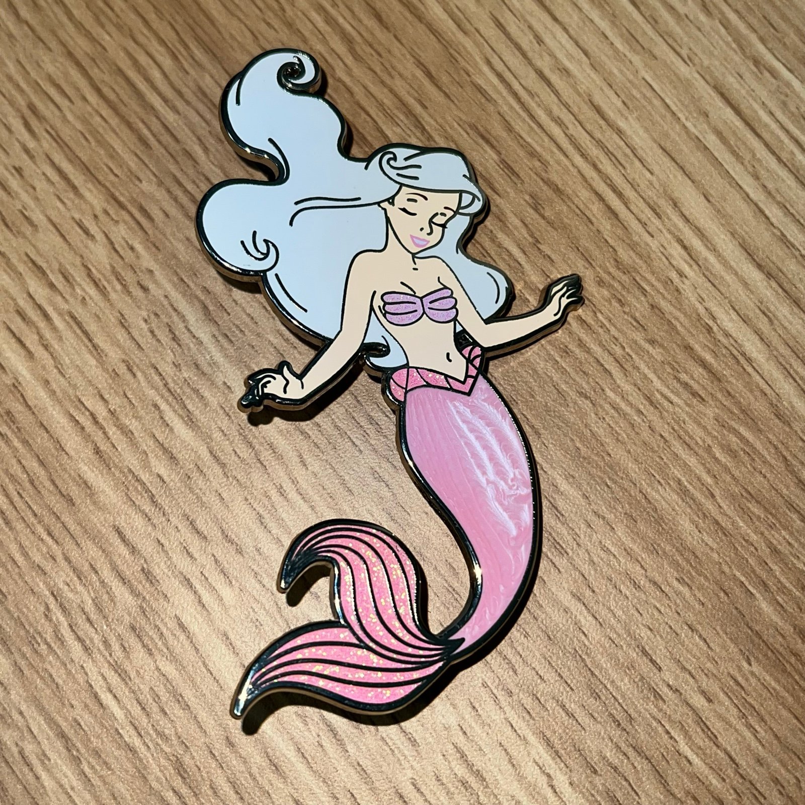 Ariel Little Mermaid Fantasy Pin (Pink Variant)