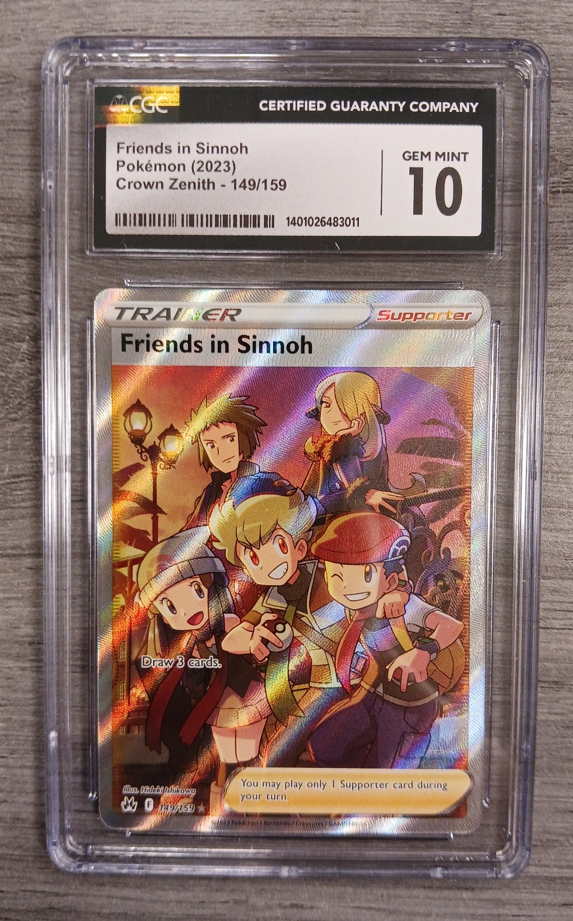 CGC 10 Friends in Sinnoh Crown Zenith - 149/159