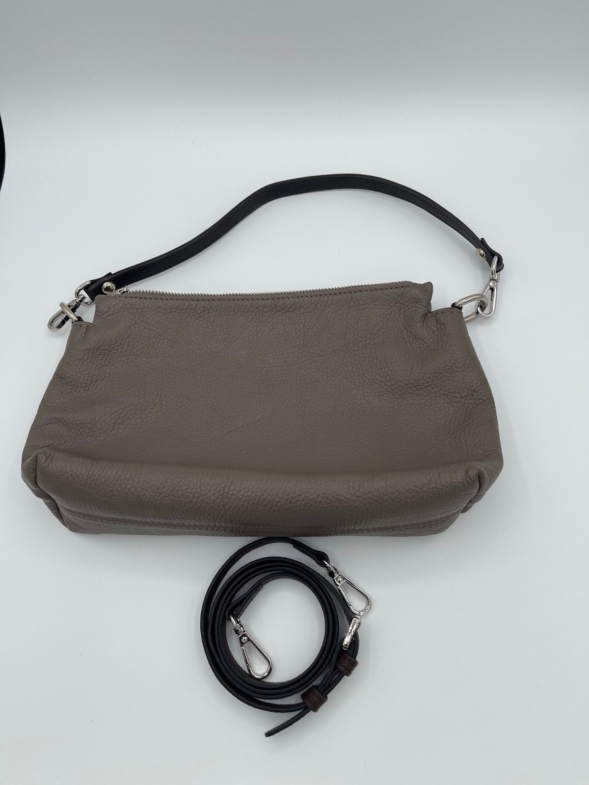 Valentina Leather Taupe shoulder/crossbody