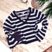 WILDFOX Leanne Striped Distressed Sweater