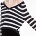 WILDFOX Leanne Striped Distressed Sweater