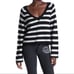 WILDFOX Leanne Striped Distressed Sweater