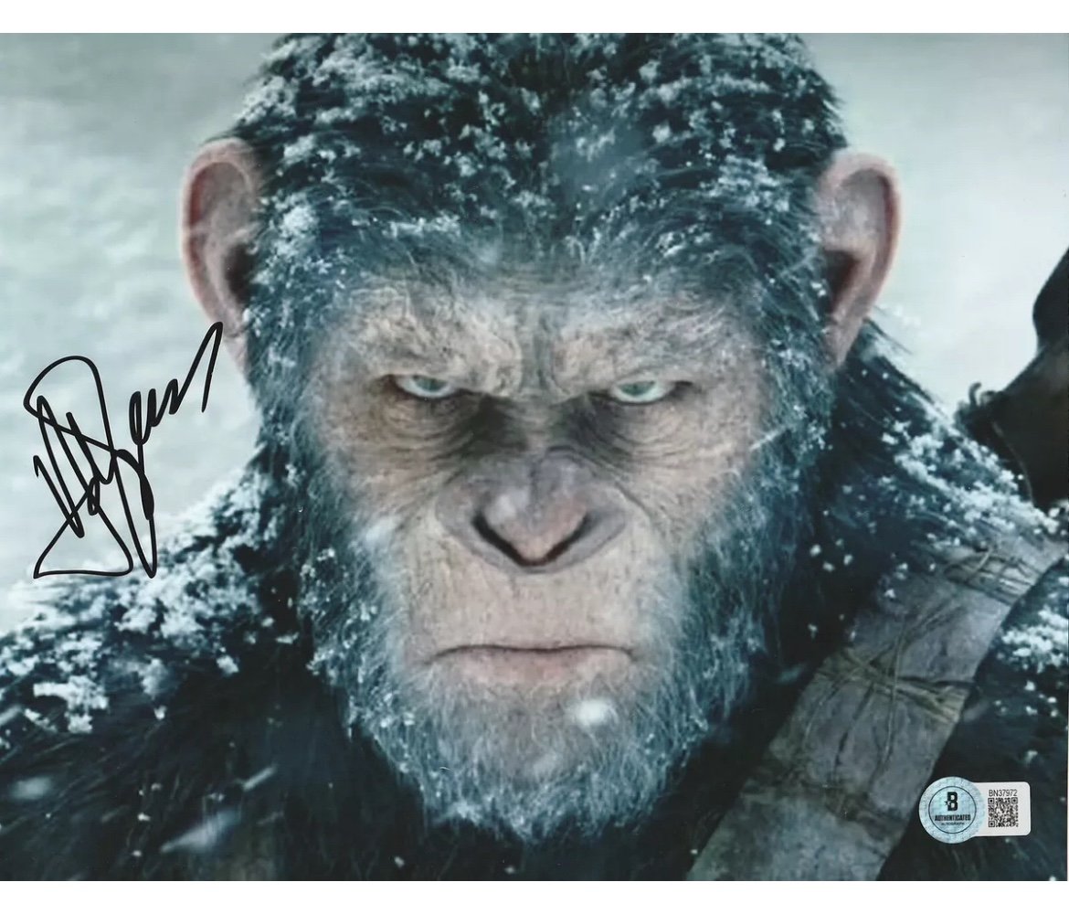 ANDY SERKIS SIGNED PLANET OF THE APES CAESAR 8x10 PHOTO - BECKETT COA
