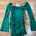 HELLO MOLLY GOING FOR FUN MINI DRESS GREEN SIZE 8/ medium
