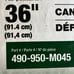 Genuine MTD 36” Side Discharge Chute - 490-950-M045 ~