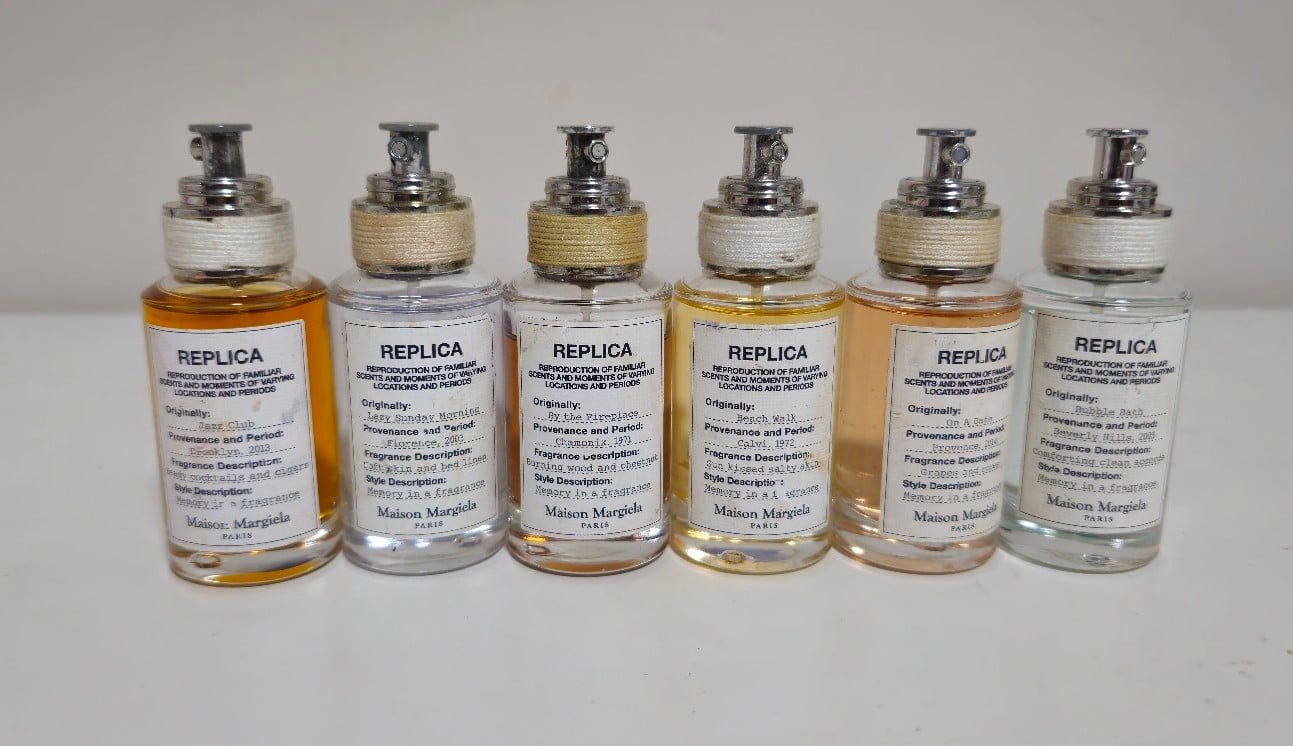 Maison margiela replica 1 oz Perfumes Fireplace, Jazz, date, beach, lazy, bubble