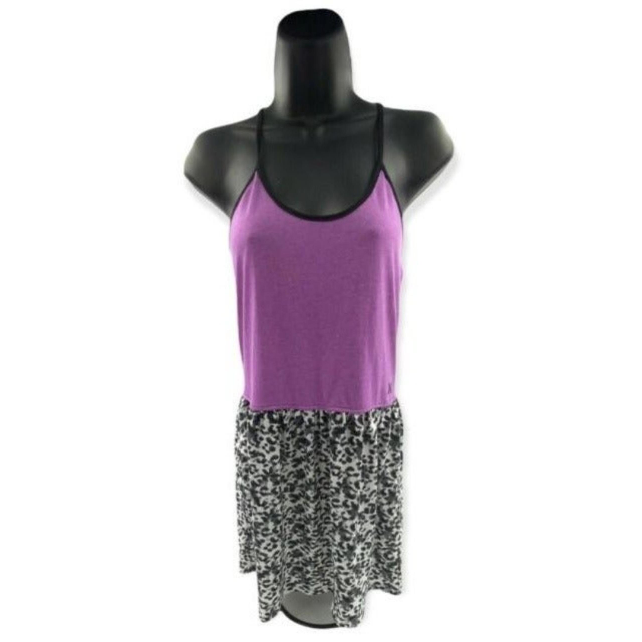 Hurley Girls Purple/black Heather Tennis Leopard print Dress Size XL (13/15Y