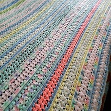 Extra Large Handmade Crochet Nursery Baby Blanket Gender Neutral Gift