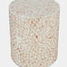 Global Archive Handcrafted Capiz Shell Terrazzo Modern Accent End Table #56470