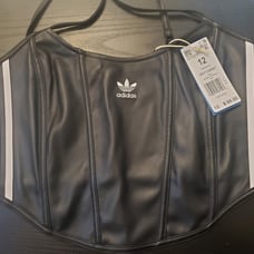 Adidas Corset Size 12 New Pleather Soft Inside