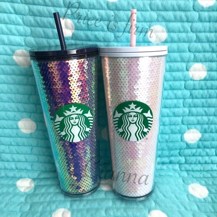 Starbucks Sequins Tumblers Set of 2