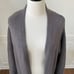 NWT Velvet by Graham and Spencer Mocha Fringe Long Cardigan M