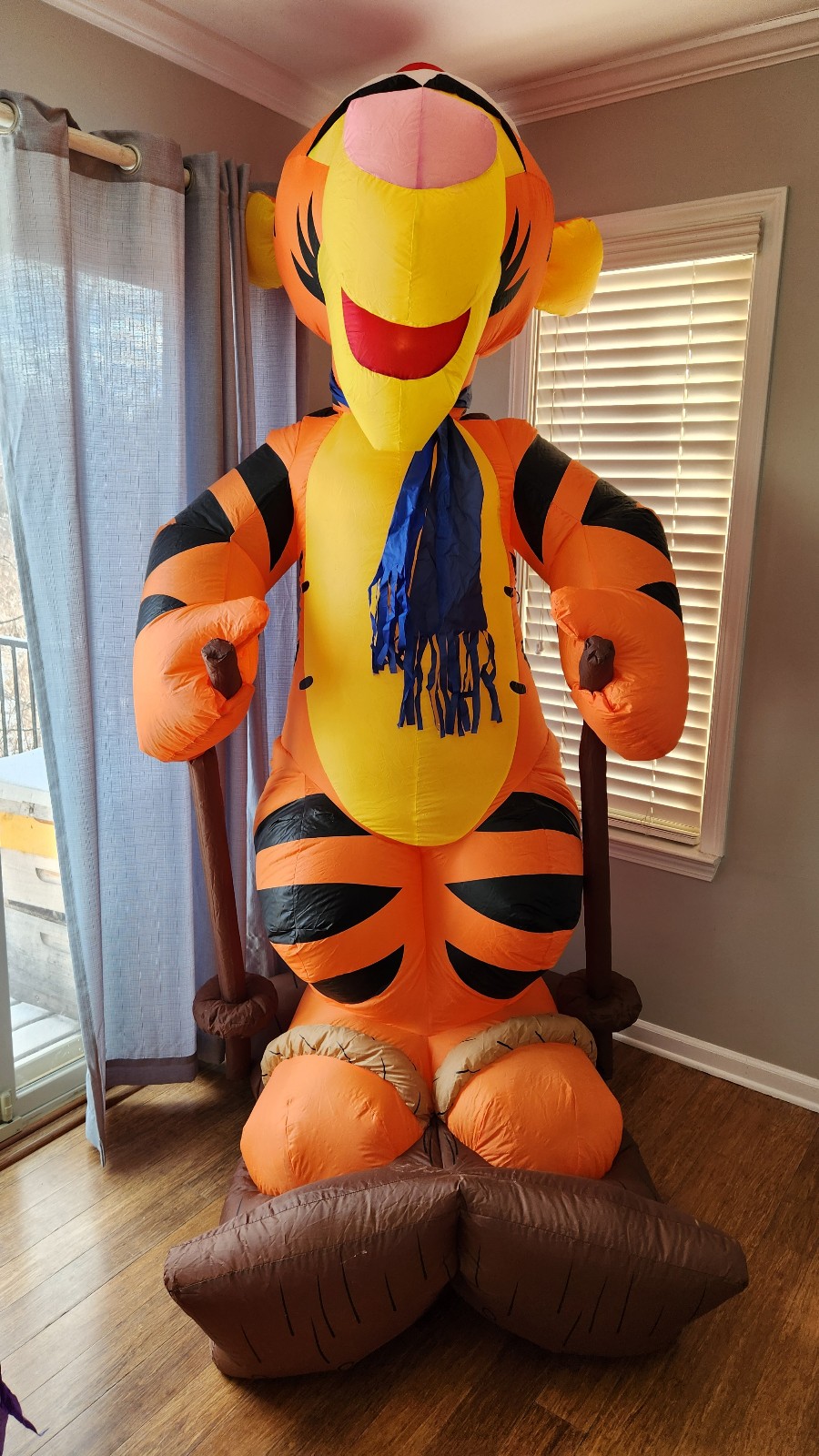 Disney Winnie the Pooh Tigger 7.5' Jumbo Christmas Inflatable Blow Up Decoration