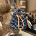 Coach CZ031 Drawstring Wristlet In Signature Denim