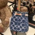Coach CZ031 Drawstring Wristlet In Signature Denim
