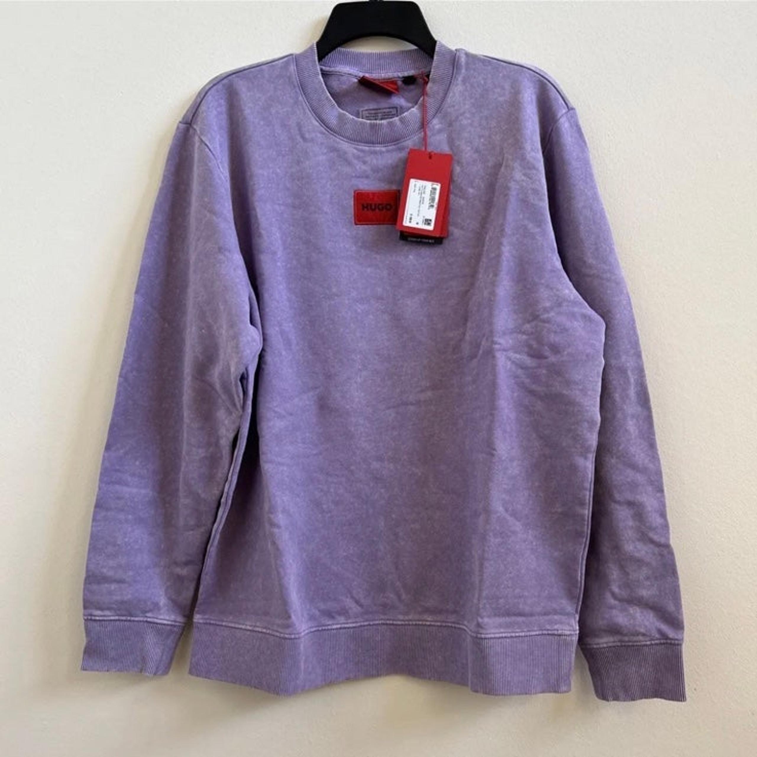 NWOT’s Hugo Boss Cotton-Terry Sweatshirt with Red HUGO Logo Label Men’s Size L