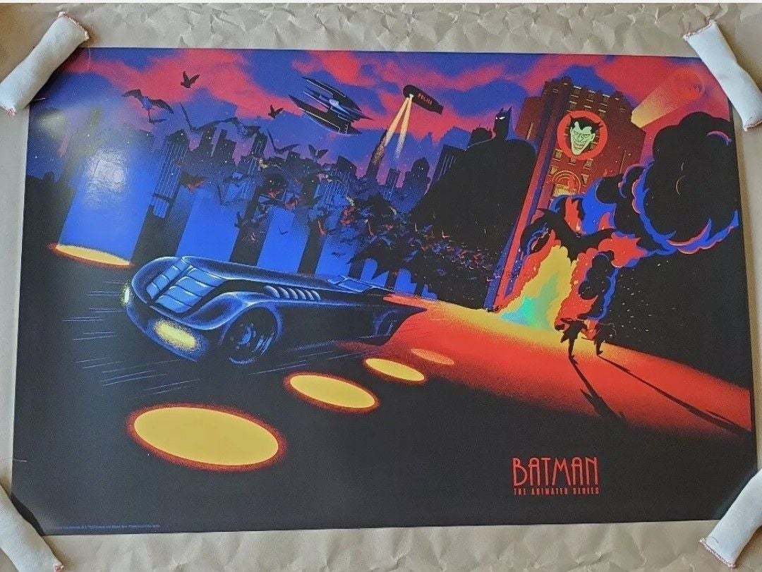 Batman versus joker foil print