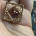 14K Gold Hong Kong Amethyst Slice Pendant