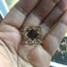 14K Gold Hong Kong Amethyst Slice Pendant