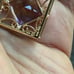 14K Gold Hong Kong Amethyst Slice Pendant