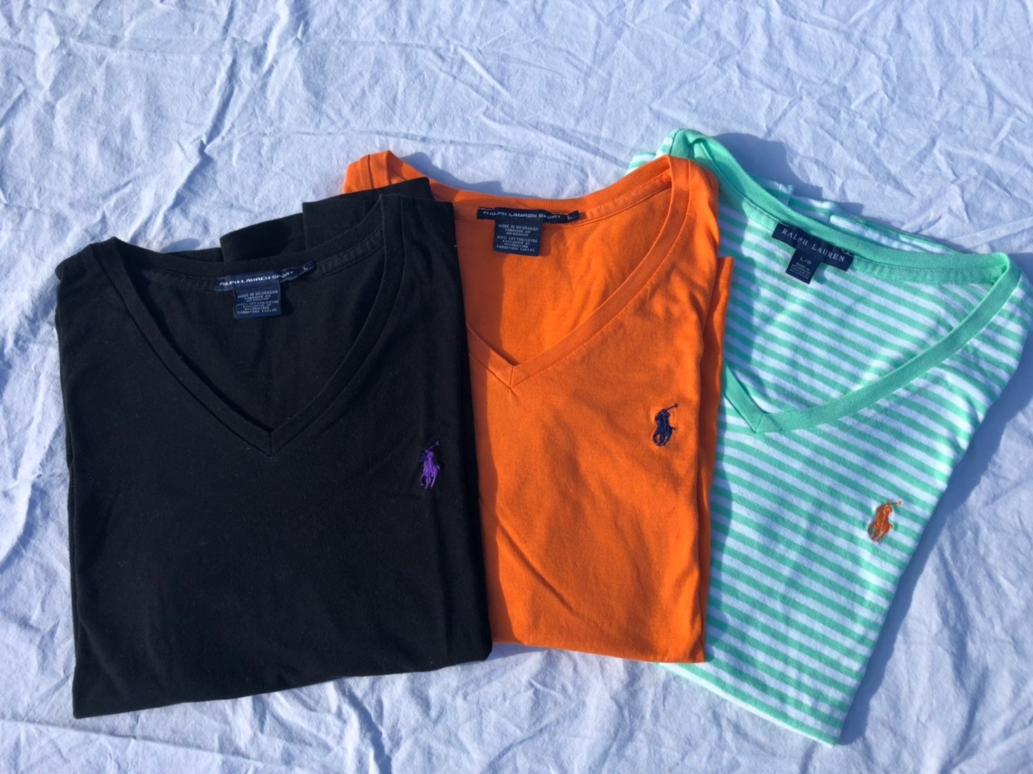 Ralph Lauren v-neck womens t shirts