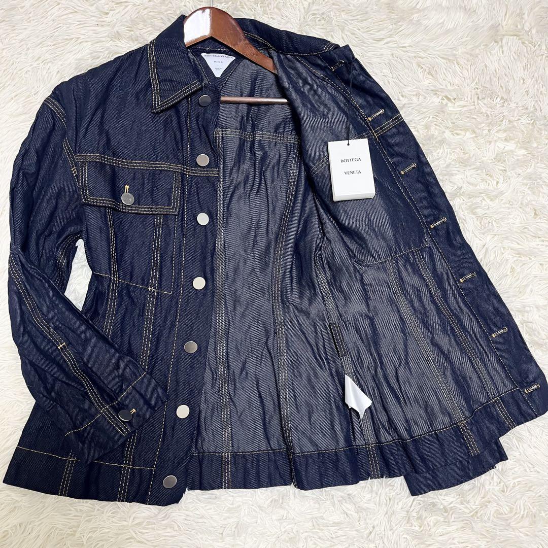 ## Exquisite Bottega Veneta Denim Jacket SALON03 Indigo Italy