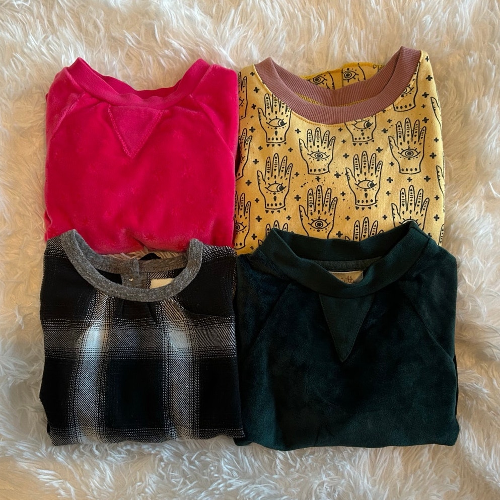 Miki Miette Set of Four Girl Tops, Toddler 18-24 Months