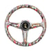 NEW JDM UNIVERSAL 350MM STICKERBOMB Acrylic Deep Dish 6 Holes Steering Wheel